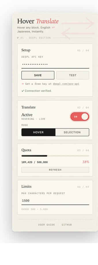 Popup with Hover mode selected